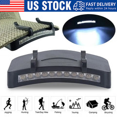 Ultra Bright Hand Free LED Clip on Cap Light for Fishing Camping Baseball Cap