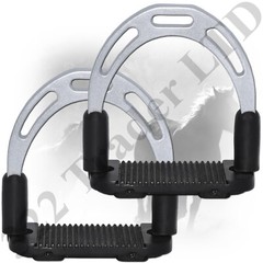 Flexi Jin Double Aluminum Riding Brackets – Silver Color Black