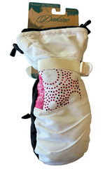 DAKINE Tracker Jr Mitt Snow Winter Ski Kids XL White Pink Gauntlet Wrist Leash