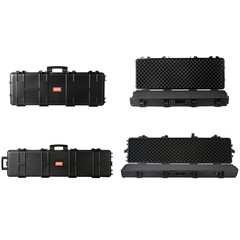 VEVOR Rifle Case Rifle Hard Case 42″ 50″ with 3 Layers Fully-protective Foams