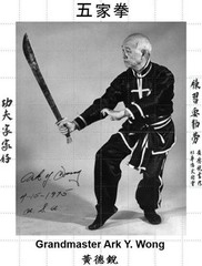 Altar Poster, GM Ark Wong1, Southern Shaolin 5 animal family, Ng Ga Kuen Kung Fu