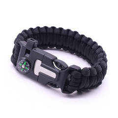 4x Paracord Bracelet Waterproof Outdoor Adjustable Survival emergency Knife Kit