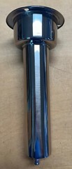 Stainless Steel 0 Degree Rod & Cup Holder Drain Round Top FREE SHIPPING