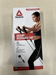 REEBOK Elastic Fitness Medium Tube Resistance Band Gym Equipment