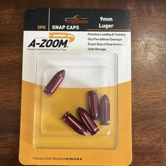 A-Zoom SNAP CAPS 9mm Pistol 5-Pk Metal 15116 FAST SHIP