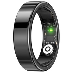 Ultra-Thin Smart Ring Health Tracker, IP65 Waterproof Heart Rate Fitness Monitor