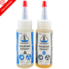 Brampton Marine Epoxy, 5-Min Work Life, 1 Hour Full Cure, Extra graphite