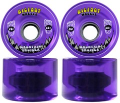 Bigfoot Longboard Wheels 76mm 80A SHR Mountain Cruisers Translucent Purple