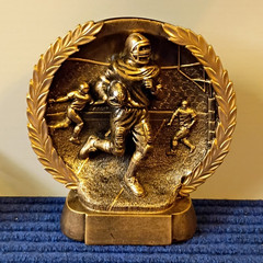 Fantasy Football League Award Trophy Solid Resin, Beautiful Bronze No Engraving!