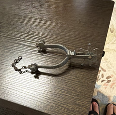 Metal Star Rowel Western Spur Rowel Riding Spur with Chain, MPN Does Not Apply