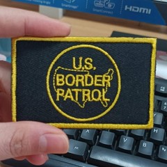 Mini Border Patrol Flag Replica Hook and Loop Morale Patch FREE USA SHIPPING SHI