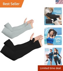 Breathable UPF 50 Arm Sleeves for All Sports – Comfortable & Machine Washable