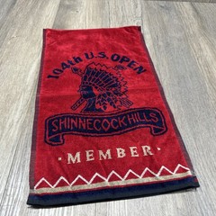 VTG Shinnecock Hills Golf Club 104th US Open Member Golf Towel C. Hatton 11”x36”