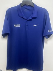 Klein Tools Modern Fit Dri-Fit Moisture Wicking Blue Polo Shirt Men Size L Nike