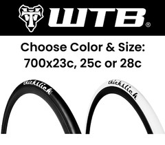 WTB Thickslick Comp 700c Slick Road Bike Tire white black 700×23 700×25 700×28