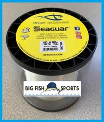 SEAGUAR INVIZX 100% Fluorocarbon Line 15lb/1000yd 15VZ1000 FREE SHIP 1000 YARDS