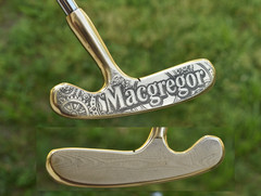 Stunning Custom Gold Macgregor 203 STEAMPUNK Design Blade Putter / MILLED RH LH