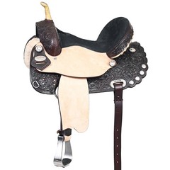 15″ Western Horse Saddle American Leather Treeless Trail Barrel Hilason