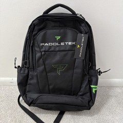 Paddletek Sport Backpack Bag Anna Waters Dave Weinbach logo Black Green