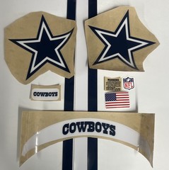Like Cowboys Full Size Football Helmet Decals Speed Set W/Extras ! 20 Mil