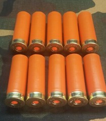 12 GAUGE 2 3/4″ SNAP CAPS DUMMY TRAINING ROUNDS SET OF 10 «SAFETY ORANGE» 1oz