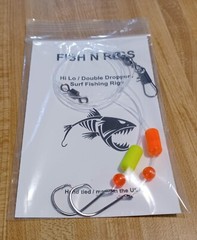 6 HI LO FISHING RIGS 1/0 HOOK 30lb POMPANO WHITING DRUM FLOUNDER Snook Snapper