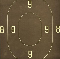 (100 PACK) Official NRA B-18C 50-Yard Action Pistol Target Center, 10.5″ x 10.5″