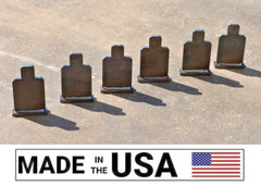 [SR] 6″ Practice IDPA Knock-over Shooting Range Target 3/8″ Steel Pistol 6pc Set