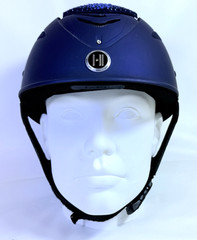 OneK Defender Riding Helmet Matte Blue Long Oval Adult M Great Shape As-Is