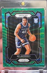 2023-24 Panini Prizm GG Jackson Rookie Green Wave Prizm Basketball Card #179 RC