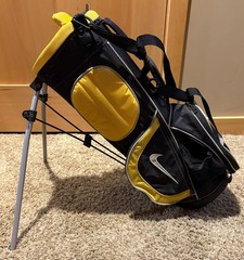Nike youth Stand Up Carry Golf Bag 23” yellow black Junior Kids Dual Strap