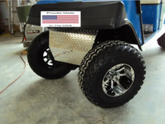 Aluminum Diamond Plate Front Bumper Shock Cover for EZGO Marathon Cart USA
