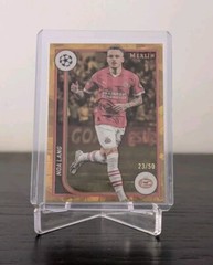 2024 TOPPS MERLIN UEFA NOA LANG GOLD Refractor 23/50 PSV Eindhoven