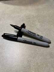 2 Self Defense Tactical Sharpie pens with G10 point EDC. Free Shipping!