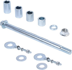 Mini Bike Rear Axle Kit 15mm*220mm(0.59″x8.66″) with Spacers Adjusters – for Col