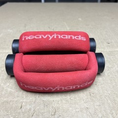 Vintage AMF Heavy Hands Pair Of 2 Dumbbell Hand Weights Red 1 Lbs