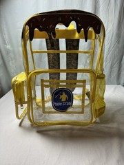 Plate Crate Baseball Backpack Clear Yellow W/ Chocolate Sprinkles Sports