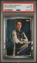2021 Topps Chrome Formula 1 Oscar Piastri PSA 10 FutureStars Rookie #59 – F1