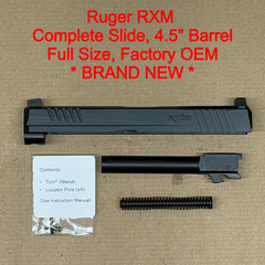 NEW Ruger RXM 9mm 4.5″ Optics Ready OEM Slide Assembly Fits Glock 17