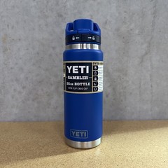 YETI Rambler 26 oz Bottle Flip Chug Cap Royal Blue Stainless Steel UNRELEASED