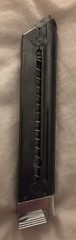 One Ruger Mark I Magazine, 9-Round, Dual Follower Button Slots, Metal Base, EXC