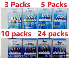 Sabiki Bait Rigs 6 Hooks Saltwater Fishing Lure Size:2/0,1,2,4,6,8,10,12,14- 417