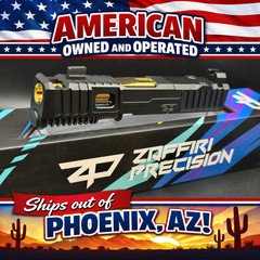 Zaffiri Precision IBS Complete Slide Fits GL 19 Gen5 Gold Ported Barrel, RMR Cut