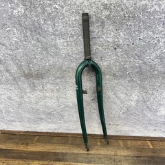 Vintage Trek 26in Fork 1 1/8 Threaded 90s MTB Canti Green Rigid Steel CRMO