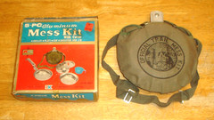 Vintage Kmart 5-Piece Aluminum Mess Kit w/ Cover S.S. Kresge Co. Taiwan (Unused)