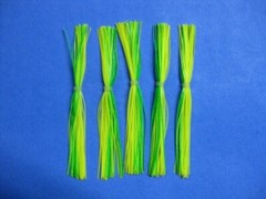 5 Chart/Green Lime 5-9367 silicone skirt replacement material Tabs Spinner bait