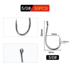 Circle Fishing Hooks 1# 1/0 5/0 Ultra Sharp Carbon Steel Octopus Offset