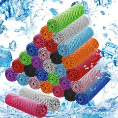 30Pack Cooling Towels for Neck and Face (40″x12″), Ice Microfiber Cooling Tow…