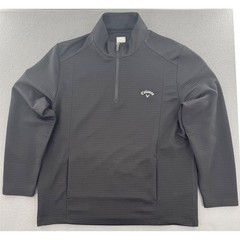 Callaway Quarter Zip Pullover XL Black Ribbed Kangaroo Pocket Gorpcore Sporty