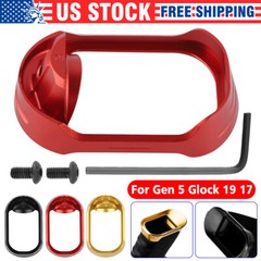 Anodized Aluminum Flared Magwell For Glock 19 17 Gen 5 G19 G17